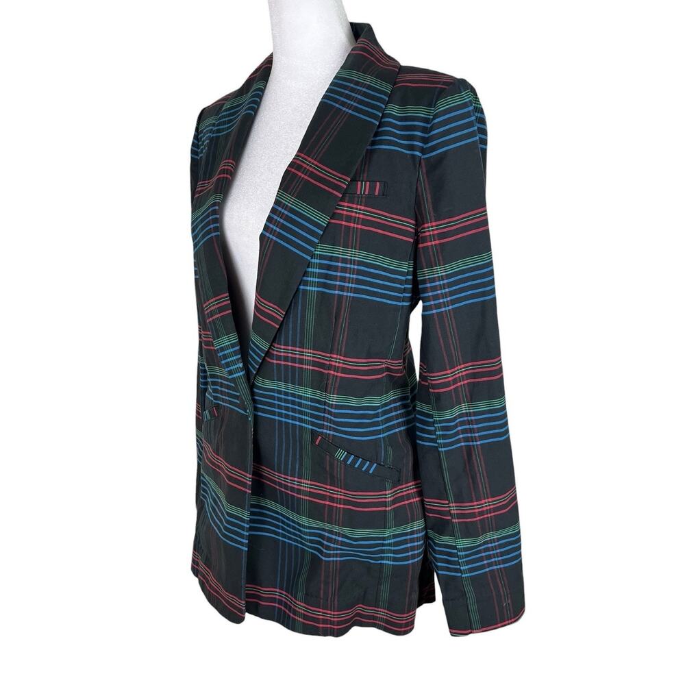Cabi 3850 Plaid Blazer Preppy Business Office Career Tartan Jacket Size Medium - Picture 5 of 7